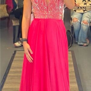 Elegant Pink Prom or Pageant dress